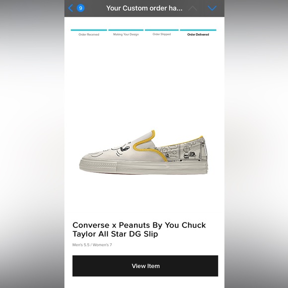 Converse x Peanuts By You Chuck Taylor All Star DG Slip - Custom Design) - Picture 11 of 11